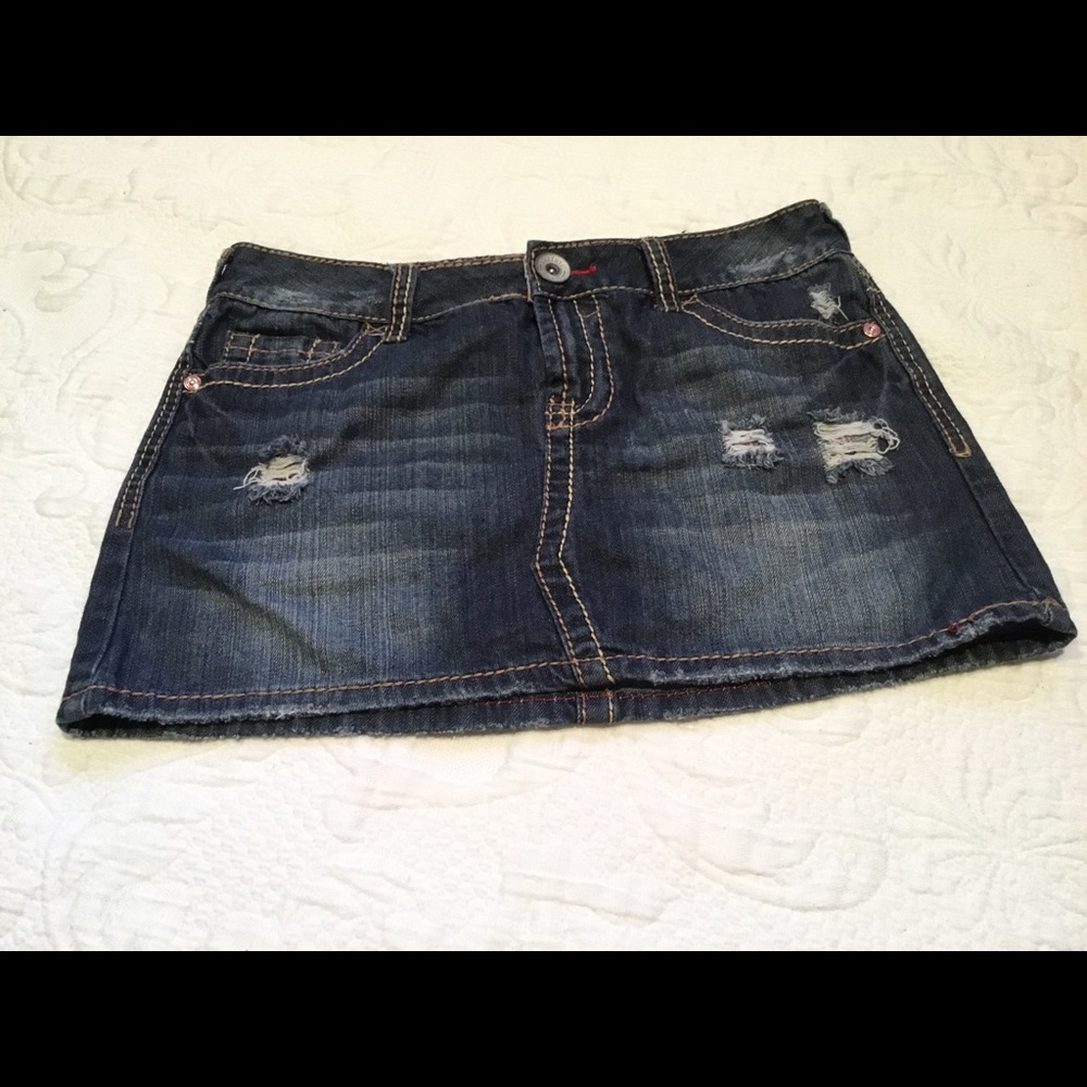 Amethyst mini jean skirt. 3 for $15.